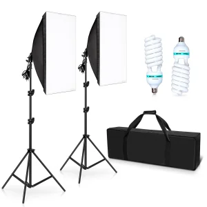 Tianmei Photographic Video Studio Photo Softbox Continuous Light E27/E26 Easy Folded 50x70cm 20x28 Inch Soft Light Box