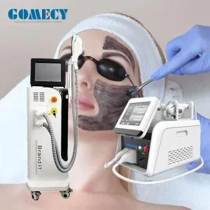 Gomecy Latest Dpl+Pico Laser 2 in 1 Machine Double System for Hair Removal Tattoo Removal Carbon Peeling Skin Rejuvenation