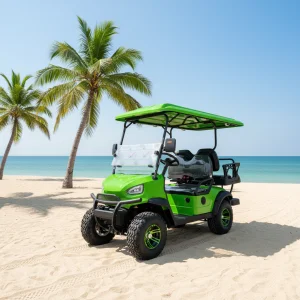 72V Electric Golf Kart 4-Seater Off-Road Buggy Lithium Battery Golf Cart for Garden Villa Electric Hunting Cart