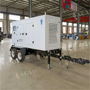 برج إضاءة متنقل مولد ديزل على Trailer90kw 100kw