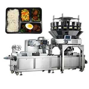 Hot Sale Box Lunch Plastic Tray Packing Sealing Machine Thermoforming Vacuum Ready Meal Packaging Machine