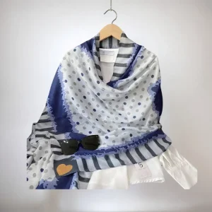 Fashionable Polka DOT Print Polyester Scarf Stylish Chiffon Snood for Women