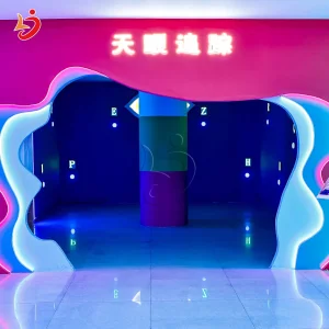 Cooperative Team Work Games Interactive Catch Room LED Button Activate Hide Devil's Eye Floor Amusement Equipment