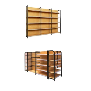 Gui Chang Wood Grain Steel Display Rack