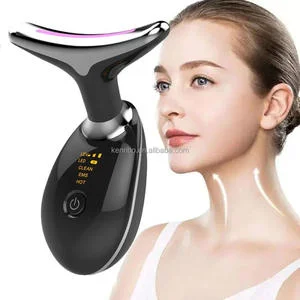 Skin Tightening Facial Lift Neck Lift Beauty Device 3 Colors Led Photon Therapy Face Neck Lifting Massager