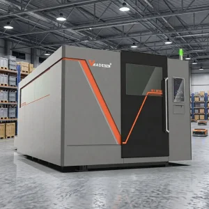 High Power Whole Cover Exchange Platform Fiber Laser Cutting Machine