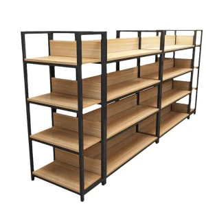 Customized Double Sided Retail Metal Supermarket Display Racks