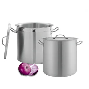Daosheng Wholesale Commercial Industrial Large 304 Stainless Steel Cooking High Soup Stock Pot Set