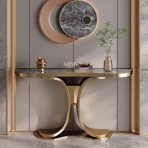 Gold Metal Marble Table