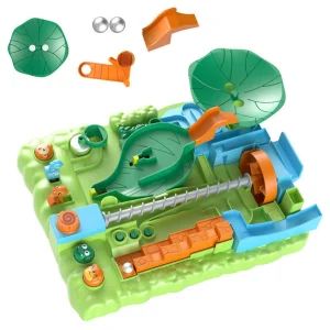 Kids Logical Thinking Educational Montessori Brain Teaser Labyrinth 3D Marble Ball Jungle Adventure Track Game Maze Puzzle Toy Plastic Toy