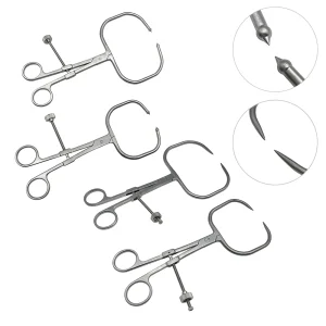 Orthopedic Reduction Forceps with Pointed Tip Plate Holding Tool with Ball Tip Veterinary Orthopedic Instruments