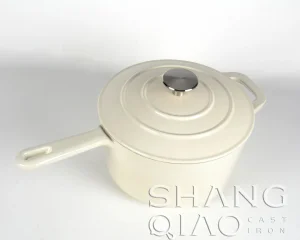 Enameled Cast Iron Saucepan