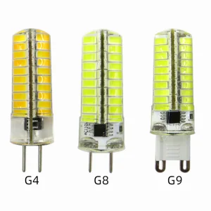 G4/G9 LED Energy-Saving Light Silicone/Ceramic Lamp Body Corn Lamp White/Warm White E27 E14 B22 SMD Bulb