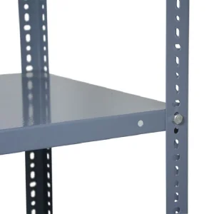 Slotted Angle Shelving 5-Layer Adjustable Steel Storage Units with Corrosion Protection Powder Coated Freestanding Posts Columns