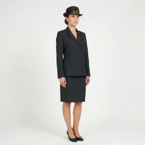 Traje elegante para mujeres, uniforme para un atuendo de trabajo con estilo y vestimenta de oficina