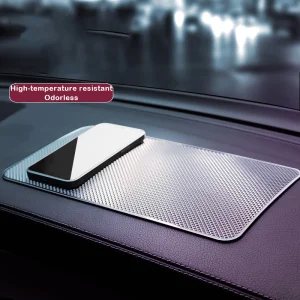 Non Skid Anti Slip Car Auto Parts Universal Rubber Car Mat Anti-Skid Mat for Cars Mobile Phone Car Accessories Silicone Interior Storage Pad