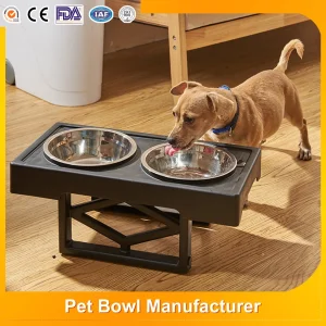 Large Capacity Adjustable Elevated Feeding Bowl Dog Steel Feeder Cat Water Fountain Recipiente PARA Mascota Plastic Pet Bowls Food and Feeders for Dog and Cat