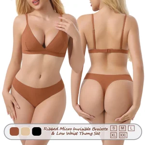Womens Invisible Wirefree Triangle Bralette