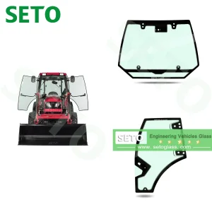 OEM Laminated Tempered Windshield Glass for Tractor Excavator Loader Crane