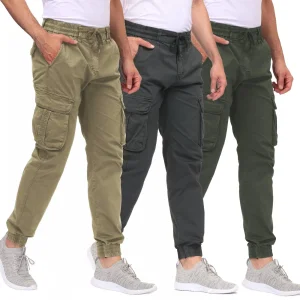 Navy Cargo Pants Men's Trousers Outdoor Techwear Hiking Pantalons