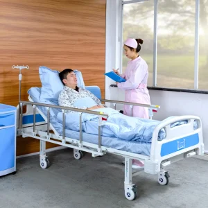 A2K Wholesale Movable 2 Cranks 2 Function Adjustable Manual Medical Hospital Bed