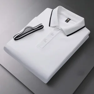 جينز رجالي وطباعة بولي منخفضة الجودة على طلب الطباعة للمصممين، طباعة قلب مخصصة لتصميم علامة تجارية فاخرة، قميص بولو بتطريز مخصص