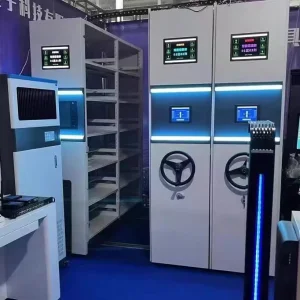 Smart Warehouse Integrated Platform Digital Archive Hand-Cranked Mobile Data Base Cabinet Modern Dense Rack Monitoring System