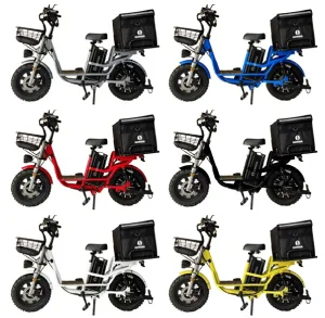 High Speed 500W Removable Battery Alloy Hybrid E-Bike Commuter Bicycle City Durable Electric Bike with Basket