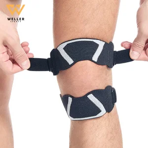 Elastic Breathable Knee Brace Straps with Silicone Pad Knee Support for Jump