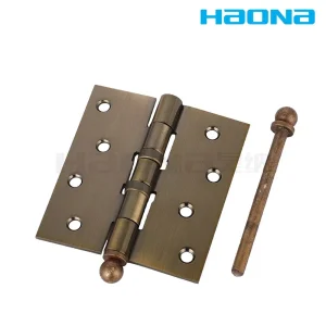 2bb Square Iron Butt Door Hinge with Big Ball Head and Top