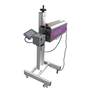 Online Laser Marking Machine, 30W/60W/70W/80W/100W, Flying CO2 Laser Marking Machine, Plastic/Leather/Acrylic/Wood/Jeans