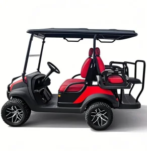 Electric 4 Passenger Golf Cart Power Steering for Sightseeing Farm Utility Tasks