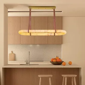 Spanish Alabaster Marble Luxury LED Chandelier