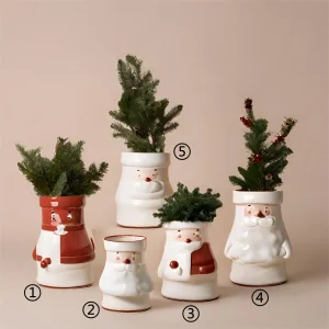 Wholesale Santa Claus Ceramic Christmas Pots – Indoor Holiday Planters for Festive Decor VDLK2404273 Manufacturer, Manufacturers