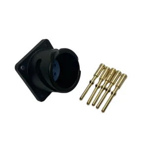 Conector de soldadura dorado macho