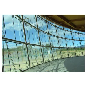 Unitized Frameless Spider Tempered Structures Glass Curtain Wall Facade Dwg Photovoltaic Building Glass