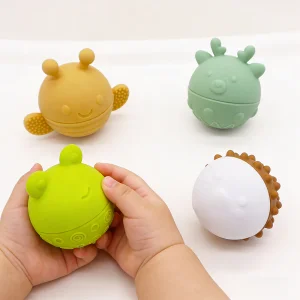 Custom Montessori Baby Sensory Balls 0-12 Months Textured Silicone Teething Toy Set For Fine Motor Skills Development