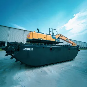20 Ton Heavy Duty Used Amphibious Excavator Digger Floating Long Reach Digger