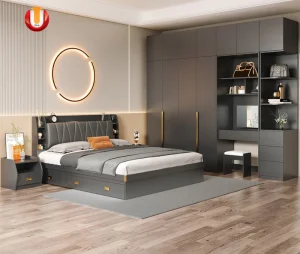 Cama moderna de madera