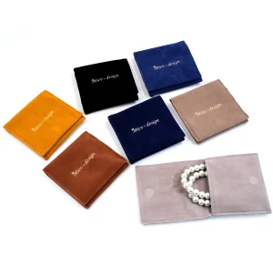 Bestpackaging Custom Logo Gold Printing Magnet Microfiber