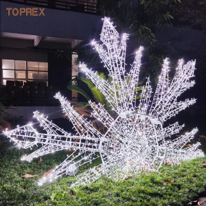 Toprex 3D Large Christmas Festival Snowflake Decorative LED Light Motif Decoration Lighting