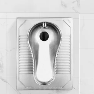 Heavy Duty Floor Mount Stainless Steel Squat Pan Public Restroom Fixture Wholesale Commercial Grade