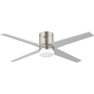 Modern LED Fan Lighting Remote Control Copper Motor