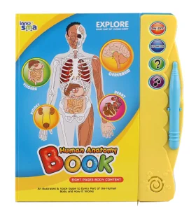 Educational Toys Kids Human Anatomy E-book Interactive Sound Book Educational Learning Machine for Toddlers