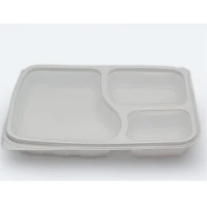 Multi Compartment Plastic Mess Tray Plates for Organized Meal Serving