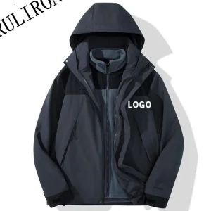 Men's Sports Outdoor Waterproof Custom Golf Rain Active Softshell Breathable Comfort Chaqueta Work Zipper Fashion Customizable Logo Wear Resistant Jacket