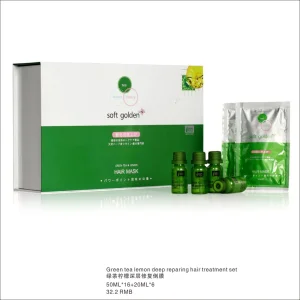 Green Tea &amp; Lemon Deep Reparing Hair Treatment Set