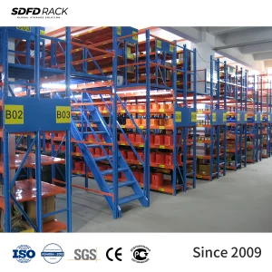 SDFD Heavy Duty Steel Structure Mezzanine Industrial Mezzanine Floor and Racking Solution for Warehouse Capacity Expansion