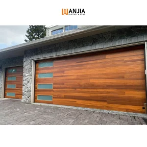 Aluminum Tempered Glass Automatic Sandwich Panel Overhead Garage Door