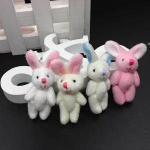 HOT SELLING Bunny Plush Rabbit Stuffed Animal Toy with UV Printing and PP Cotton for DIY